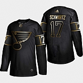 Blues 17 Jaden Schwartz Black Gold Adidas Jersey,baseball caps,new era cap wholesale,wholesale hats